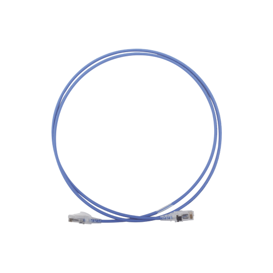 Patch Cord MC6 Modular Cat6 UTP, CM/LS0H, 5ft, Color Azul, DiÃ¡metro Reducido (28AWG)