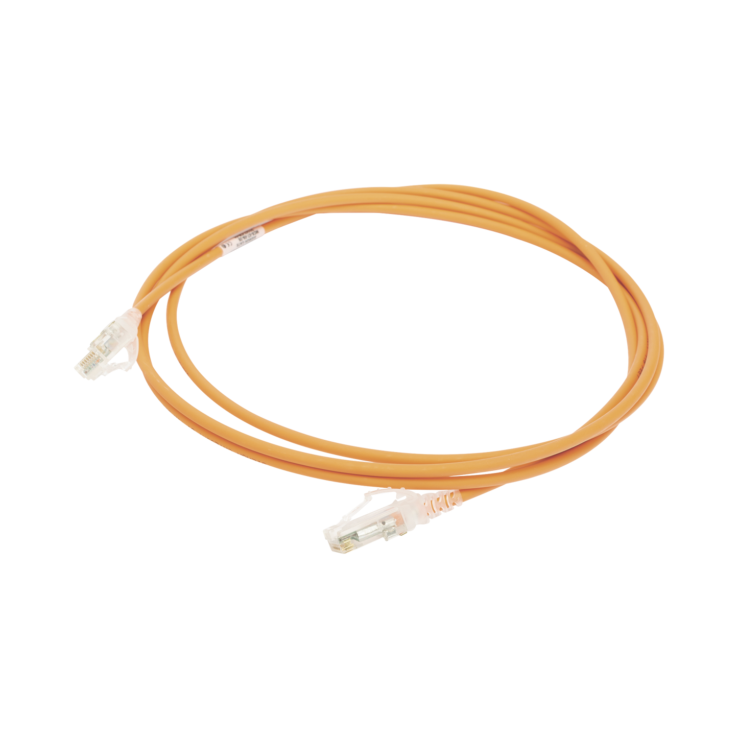 Patch Cord MC6 Modular Cat6 UTP, CM/LS0H, 7ft, Color Naranja, Diámetro Reducido (28AWG)