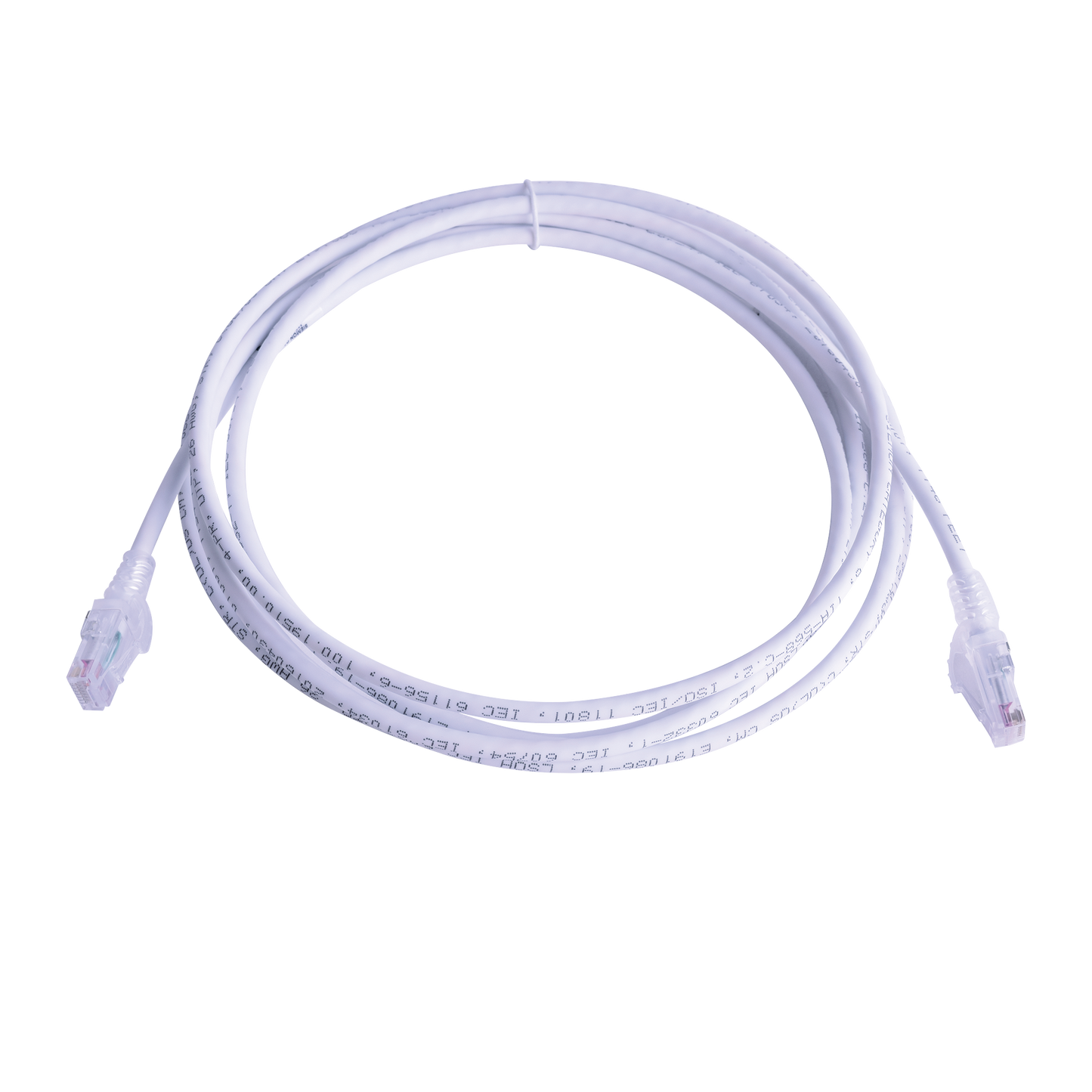 Patch Cord MC6 Modular Cat6 UTP, CM/LS0H, 10ft, Color Blanco