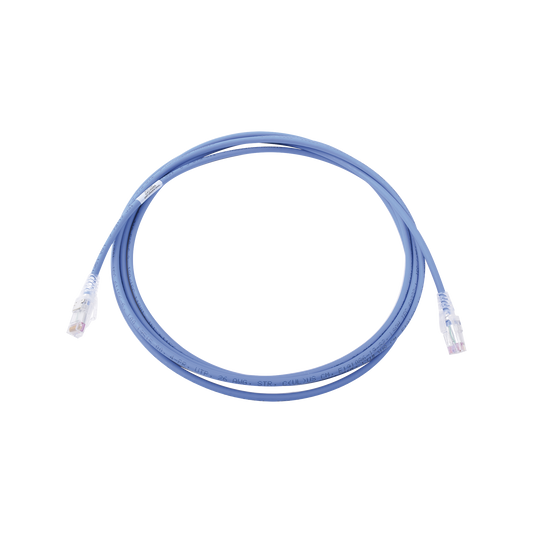 Patch Cord MC6 Modular Cat6 UTP, CM/LS0H, 10ft, Color Azul, VersiÃ³n Bulk (Sin Empaque Individual)