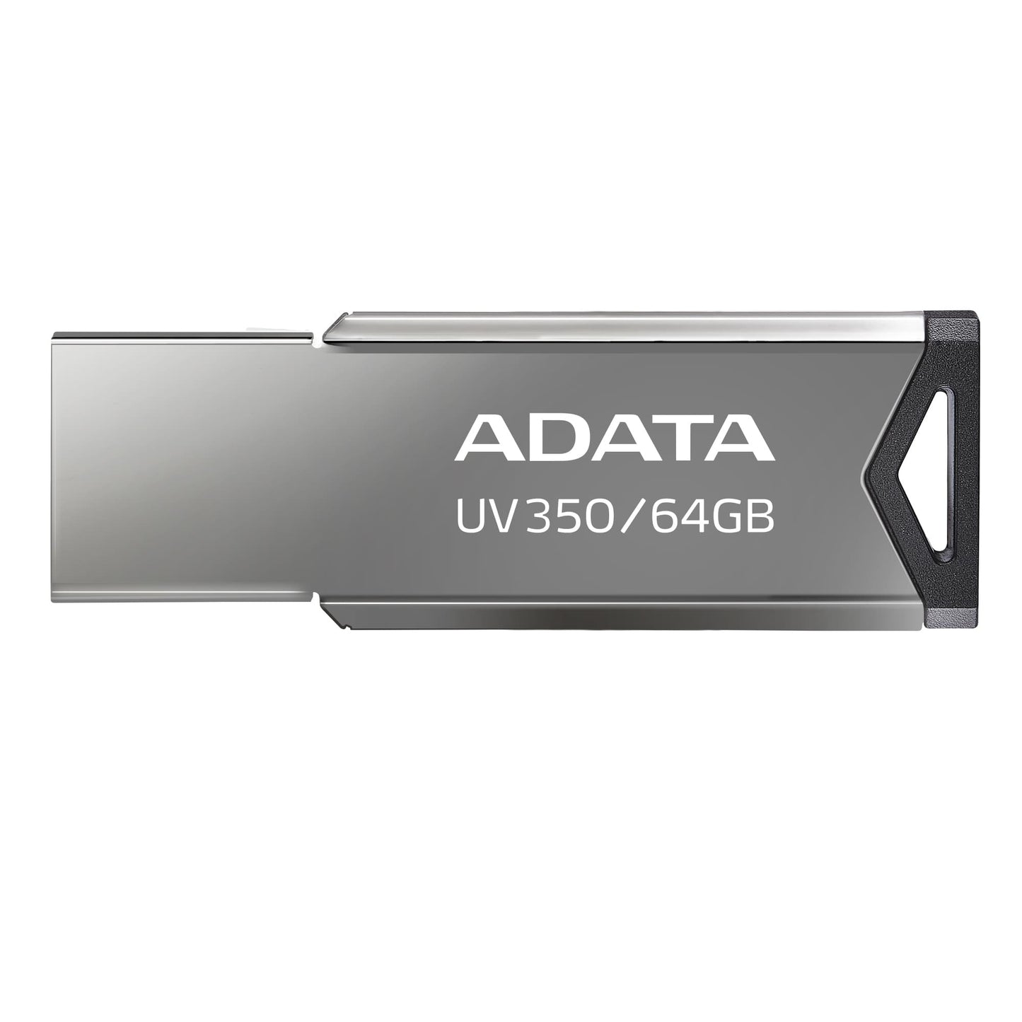 Memoria USB ADATA AUV350-64G-RBK, Metálico negro., 64 GB, USB 3.2 Gen1