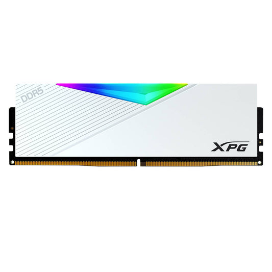Memoria RAM ADATA XPG LANCER RGB, DDR5 16GB UDIMM 6000MHz. Disipador BLANCO con RGB. NP. AX5U6000C3016G-CLARWH