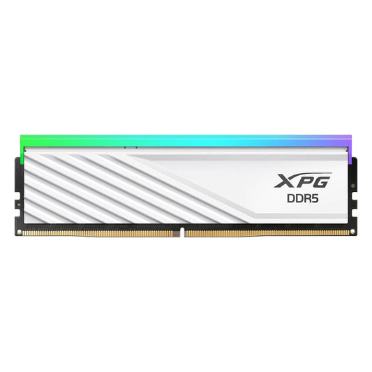 Memoria RAM ADATA XPG LANCER BLADE RGB, DDR5 16GB UDIMM 6000MHz, con Iluminación RGB. Disipador BLANCO. AX5U6000C4816G-SLABRWH