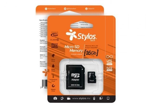 Memoria Micro SD Stylos STMS161B – Ingenieria Servirent Shop