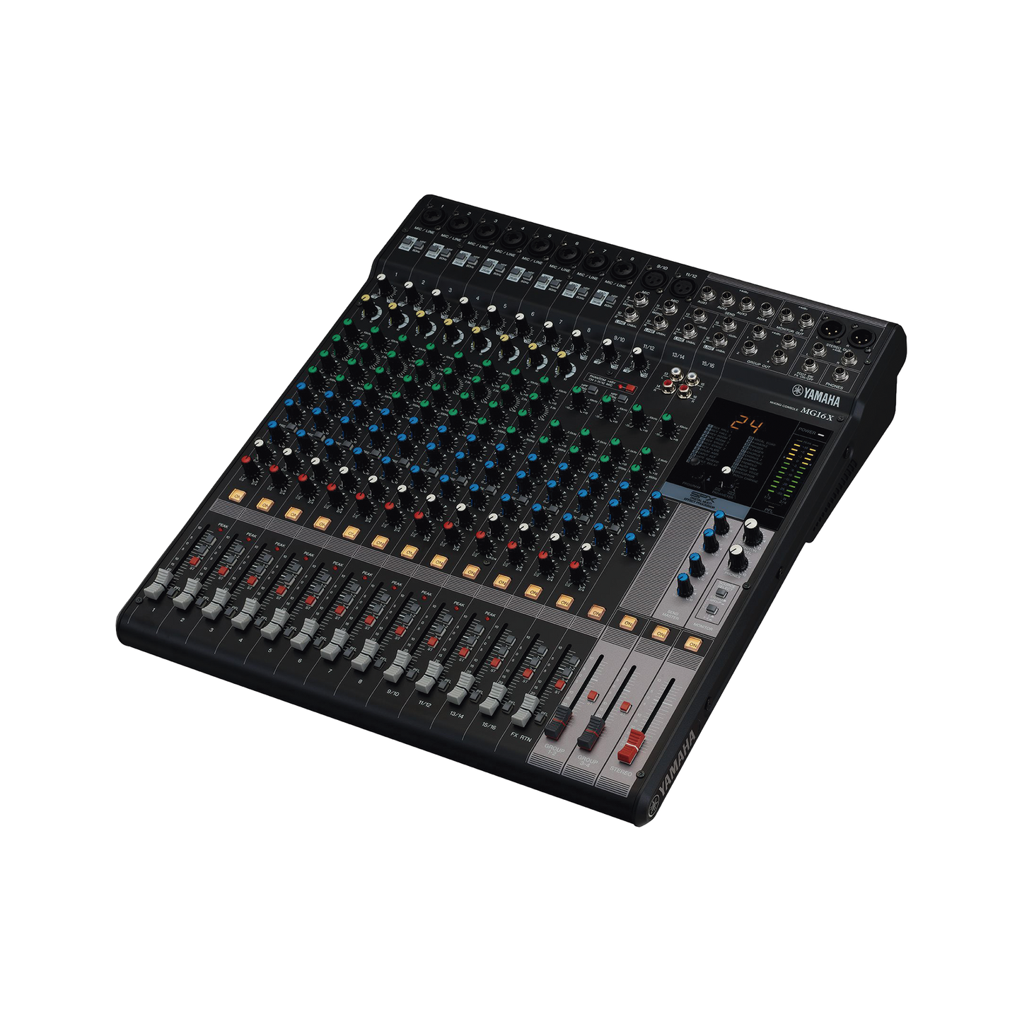 Mezcladora de Audio | 16 Canales | 10 Entradas de MicrÃ³fono | Entradas de LÃ­nea | Efectos | (MG16X)