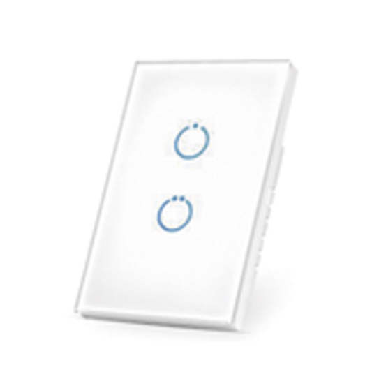 (ZWAVE) Interruptor On/Off panel tÃ¡ctil touch inalÃ¡mbrico Zwave Plus 2 botones. No requiere cable neutro, Compatible con Hubitat HC8, Ãlula  M2M, otros