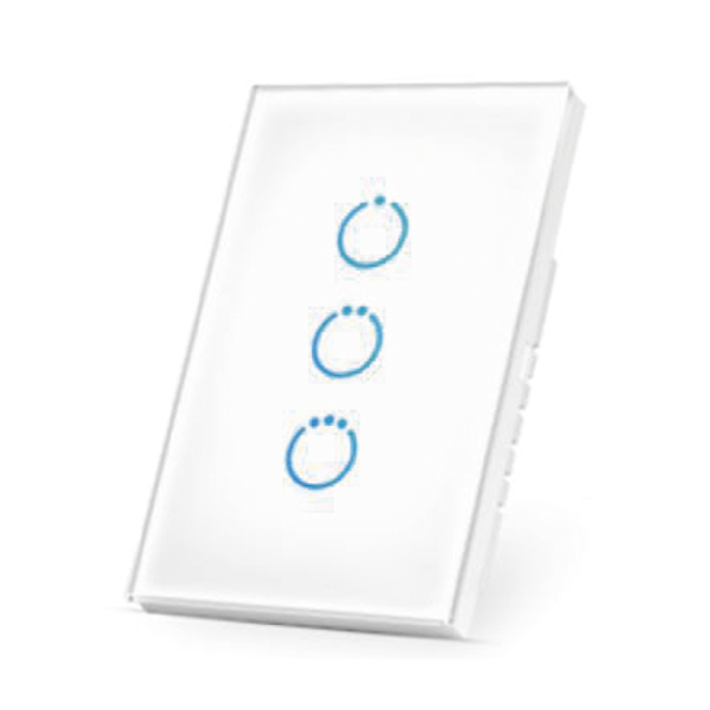 (ZWAVE) Interruptor On/Off panel tÃ¡ctil touch inalÃ¡mbrico Zwave Plus 3 botones. Compatible con Hubitat HC8, Ãlula M2M, ...