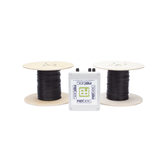 MICALERT Cable Sensor para Paredes, barandales, rejas rigidas / 2 zonas de 152 metros / 304 Metros de protección total/Tarjeta LPU400/Calibración via software