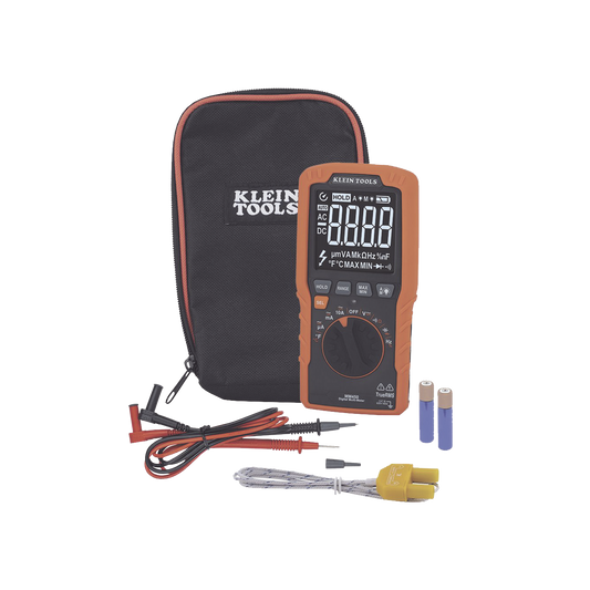 MultÃ­metro Digital Esbelto de Rango AutomÃ¡tico con TRMS 600V y MediciÃ³n de Temperatura