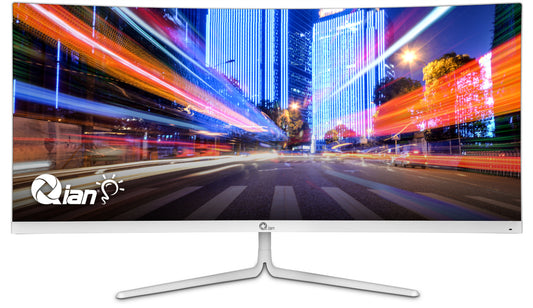 Monitor Qian QMC-VA30-01, 30 pulgadas, 2560 x 1080 Pixeles, Blanco