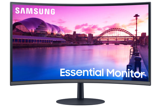 Monitor Curvo SAMSUNG LS27C390EALXZX, 27 pulgadas, 250 cd / m², 1920 x 1080 Pixeles, 4 ms, Negro