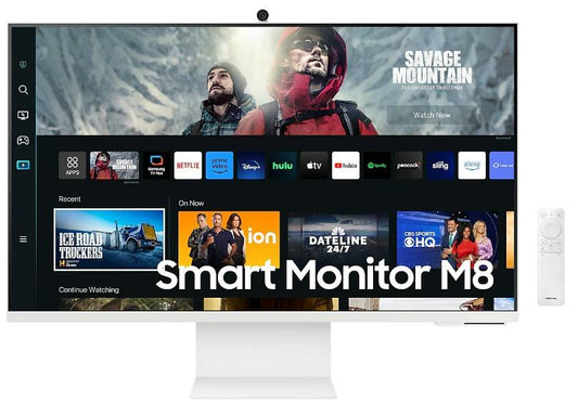 MONITOR SMART TV SAMSUNG M8, 32 Pulgadas, 4K, Color Blanco, LS32CM801ULXZX