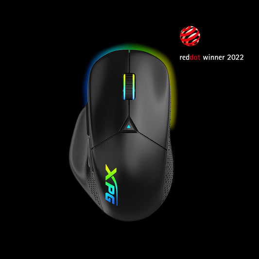 Mouse GAMING XPG ALPHA, efectos de iluminación RGB, ALPHA-BKCWW.