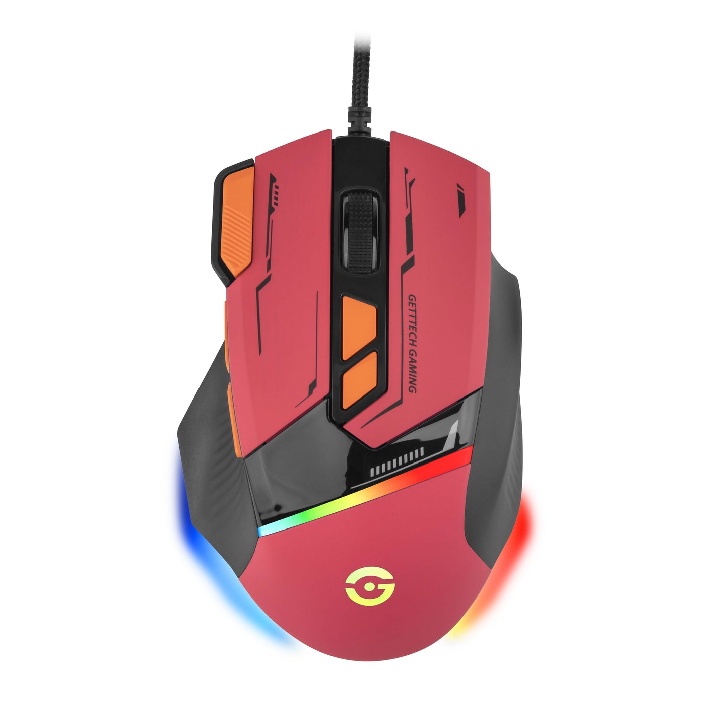 Mouse Gamer, Getttech, Rojo - Modelo GPM-RGBWR-G1-RD