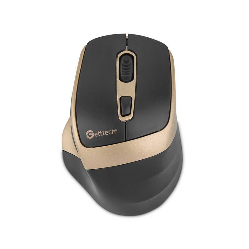 Mouse de oficina, Getttech, Dorado - Modelo GGM-STDBW-01-GD