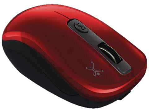 Mouse Optico  PERFECT CHOICE PC-044802, Rojo, Inalámbrico, Óptico, 800/1200/1600 DPI