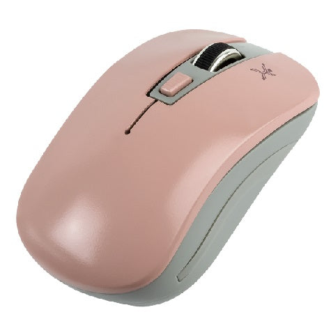 Mouse Inalámbrico PERFECT CHOICE Essentials, Rosa, Inalámbrico, 800/1200/1600 DPI