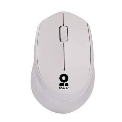 Mouse inalámbrico, 1000 dpi, Óptico, Blanco, 6000809 BROBOTIX