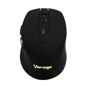 Mouse Inalámbrico Iluminado VORAGO MO-306, Negro, 2400 DPI, Recargable
