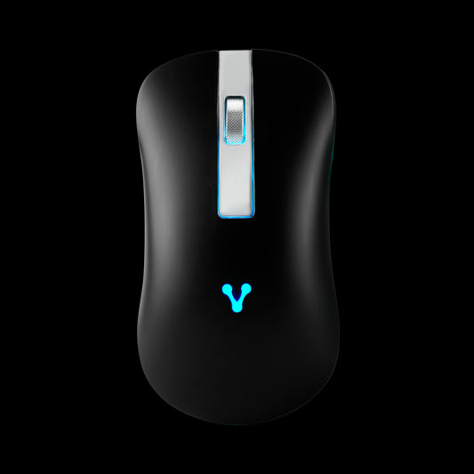 Mouse Vorago MO-305-SLIM-BK Slim Led Rgb Inalambrico Recargable Negro