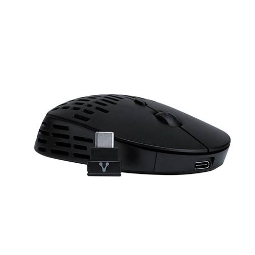 MOUSE VORAGO MO-208 INALAMBRICO TIPO C Y BLUETOOTH HASTA 2400 DPI RECARGABLE NEGRO