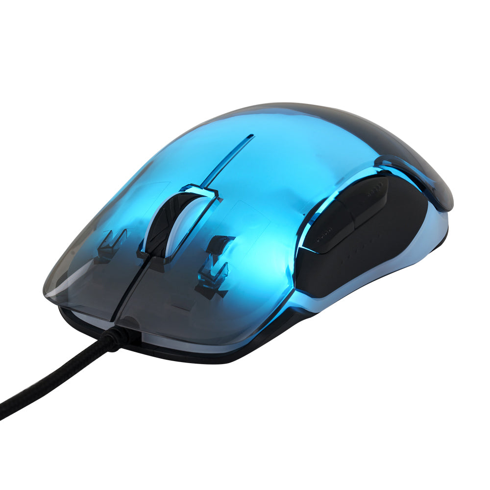 MOUSE VORAGO START THE GAME MO-505 ALAMBRICO RGB NEON HASTA 7,200 DPI'S USB TRASPARENTE