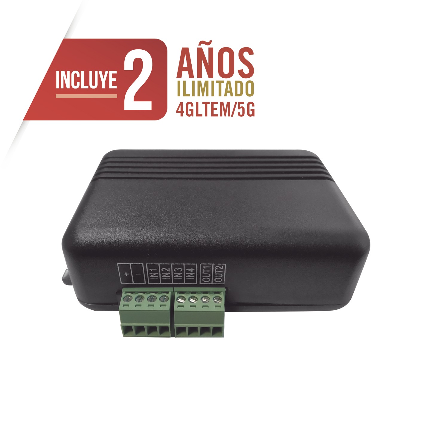 Controlador 4GLTEM / 4 ENTRADAS Y 2 SALIDAS / 2 AÃ‘OS ILIMITADOS INCLUIDOS / Activacion Remota /Notificacion PUSH e EMAIL / APP SIN COSTO / Soporte para Reporte a Central de Alarma