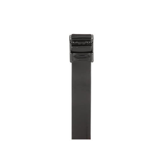Cincho de Acero Inoxidable 316L con Recubrimiento en Nylon 11, 780 mm largo x 12.7mm ancho, Color Negro, Uso Interior/Ex