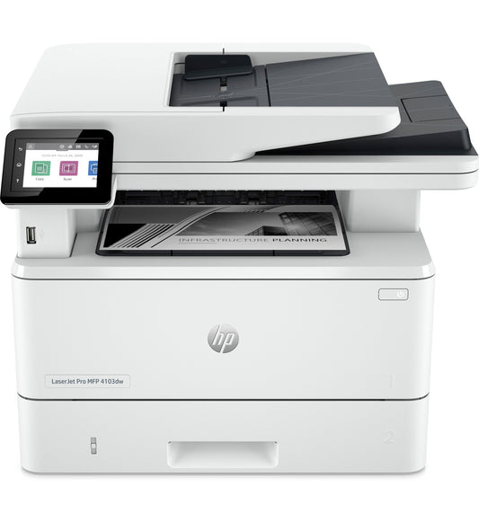 Impresora Multifunción HP LaserJet Pro 4103FDW 2Z629A - 1200 x 1200 DPI, 40 ppm, 80000 páginas por mes