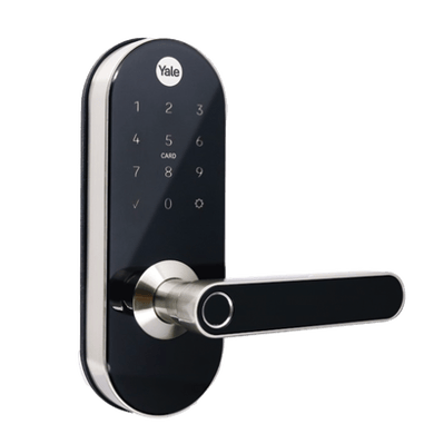 Cerradura Digital YMC420 / con Teclado Táctil / lector de Tarjetas / Huellas / Incluye HUB / compatible con YALE CONNECT