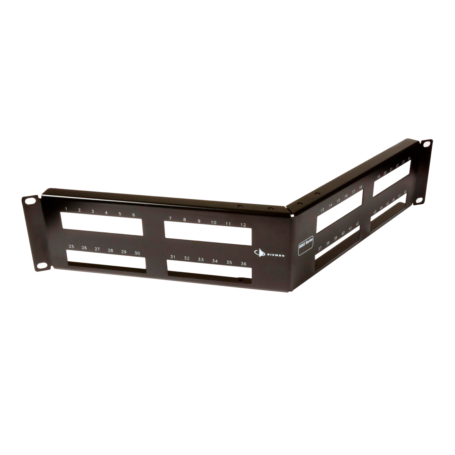 Patch Panel MAX Modular (vacÃ­o), de 48 Puertos, Angulado, 2UR