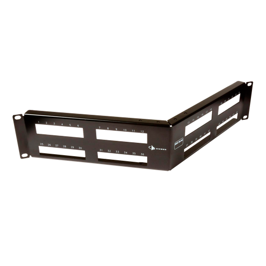 Patch Panel MAX Modular (vacÃ­o), de 48 Puertos, Angulado, 2UR