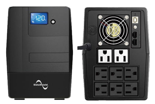 No-Break DATASHIELD KS-1500 LCD, 1500 VA, 900 W, Negro