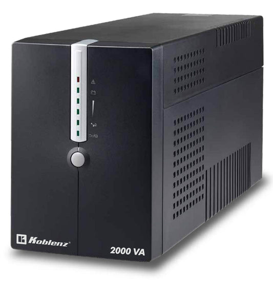 No-Break KOBLENZ 20012-USB/R, 2000 VA, 1200 W, 4 h, Negro, Oficina