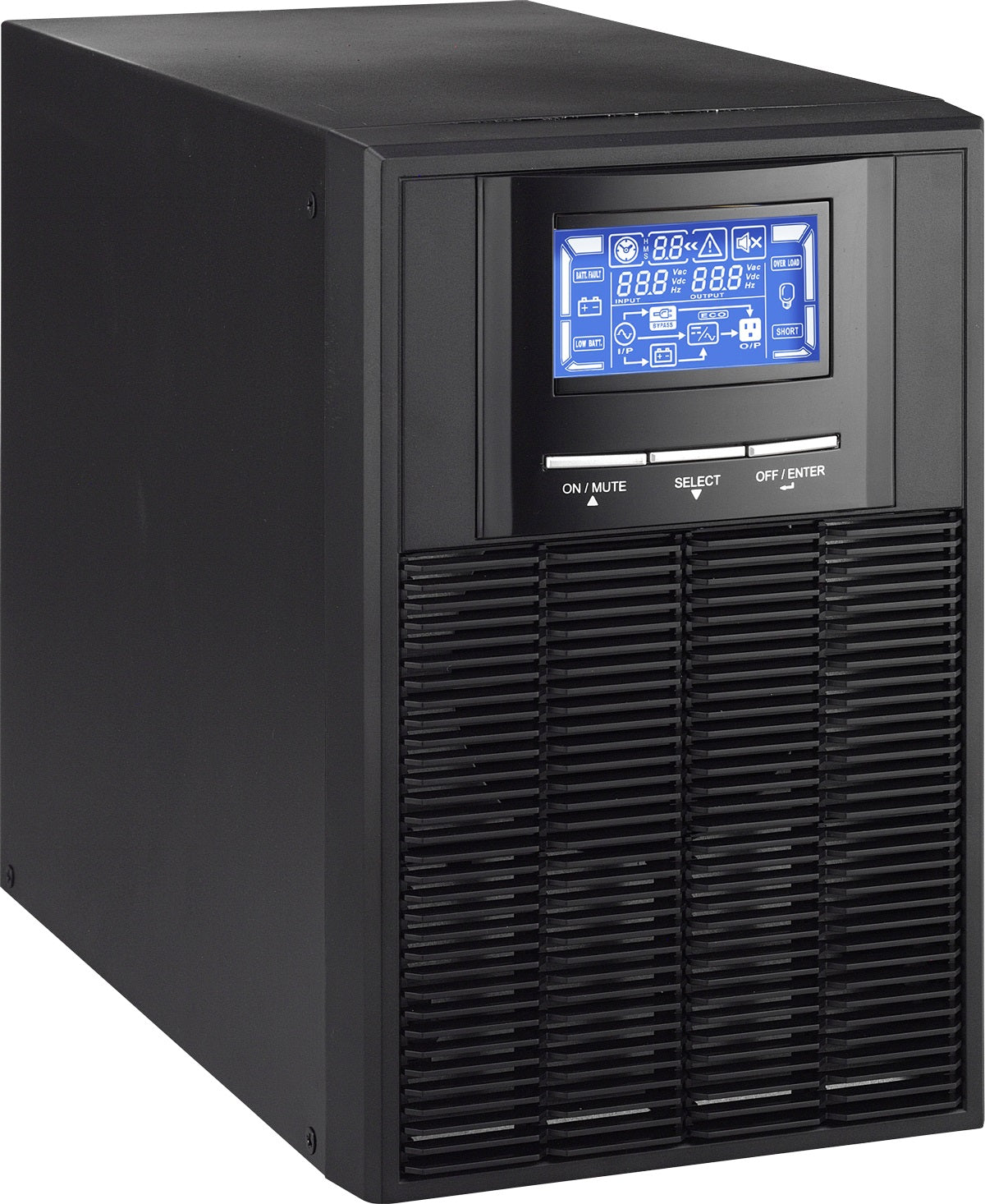 UPS Online con Doble Conversión VICA GAMMA 1K, 1000 VA, 900 W, 4 h, Negro
