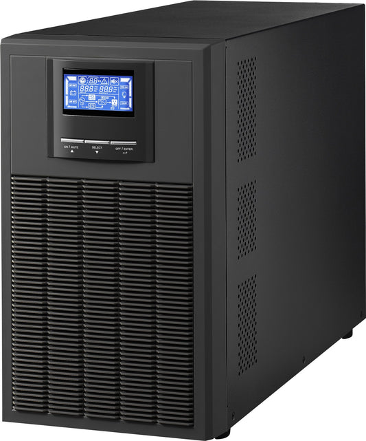 UPS Online con Doble Conversión Torre VICA GAMMA 3K, 3000 VA, 2700 W, 4 h, Negro