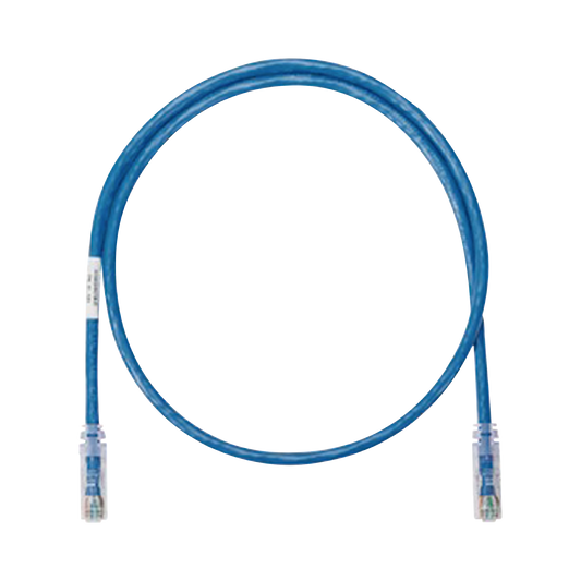 Cable de parcheo UTP CategorÃ­a 6, con plug modular en cada extremo - 1 ft (30.48 cm) - Azul