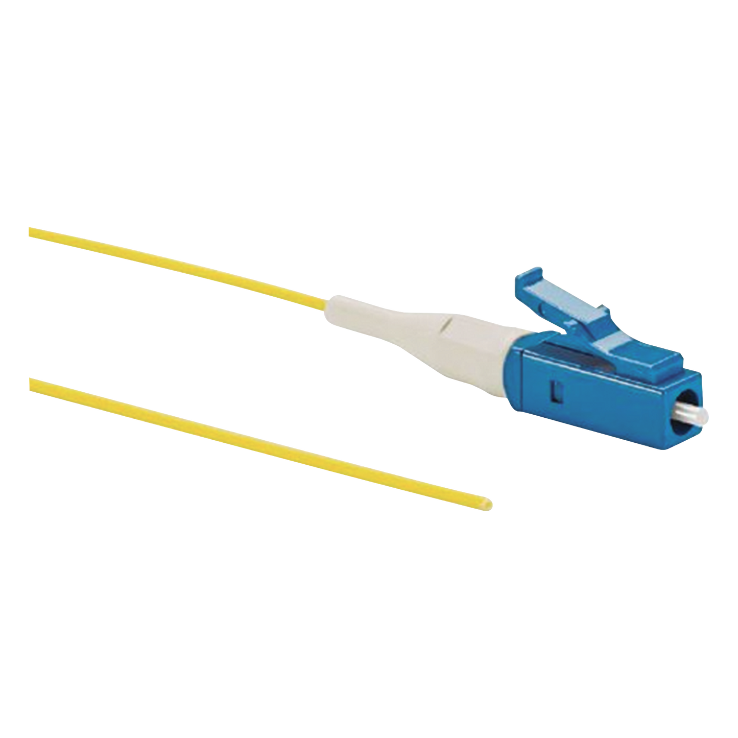 Pigtail de Fibra Ã“ptica LC Simplex, Monomodo OS2 9/125, 900um, Color Amarillo, 1 Metro