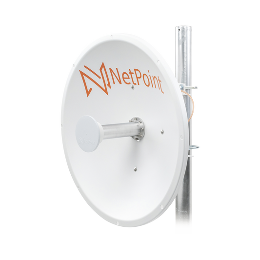 Antena Direccional de alto rendimiento / diÃ¡metro  de 60 cm / 4.9-6.4 GHz / Ganancia 30 dBi / SLANT de 45 Â° y 90 Â° / Ideal para 30 km / Conector N-Hembra / Montaje  y jumpers incluidos.