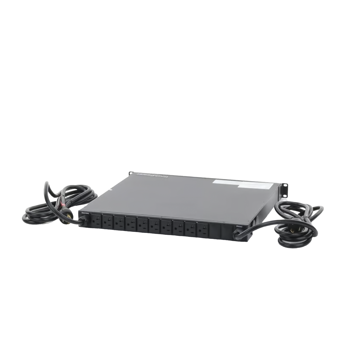 PDU Monitoreable de Transferencia AutomÃ¡tica ATS (Fuente Redundante), Con 10 Salidas 5-15R,   Enchufes de Entrada L5-20P, InstalaciÃ³n Horizontal de 19in, 1UR, 20 Amp, 120 Vca