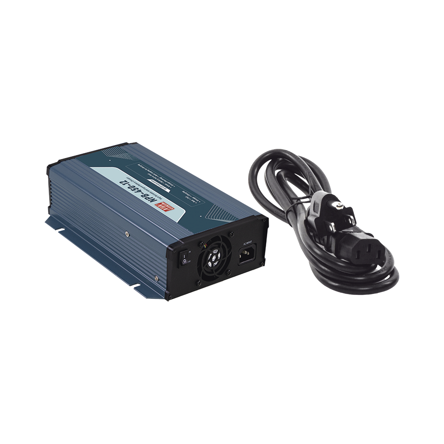 Cargador para Baterías de Plomo Ácido y Litio / 25A / 12V / Bancos de 90 a 300 Ah / Con cable de alimentación | MEANWELL