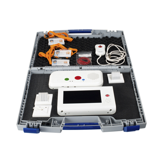 MaletÃ­n Funcional Demo Sistema de Llamada Paciente Enfermera IP con Terminales IP y PerifÃ©ricos