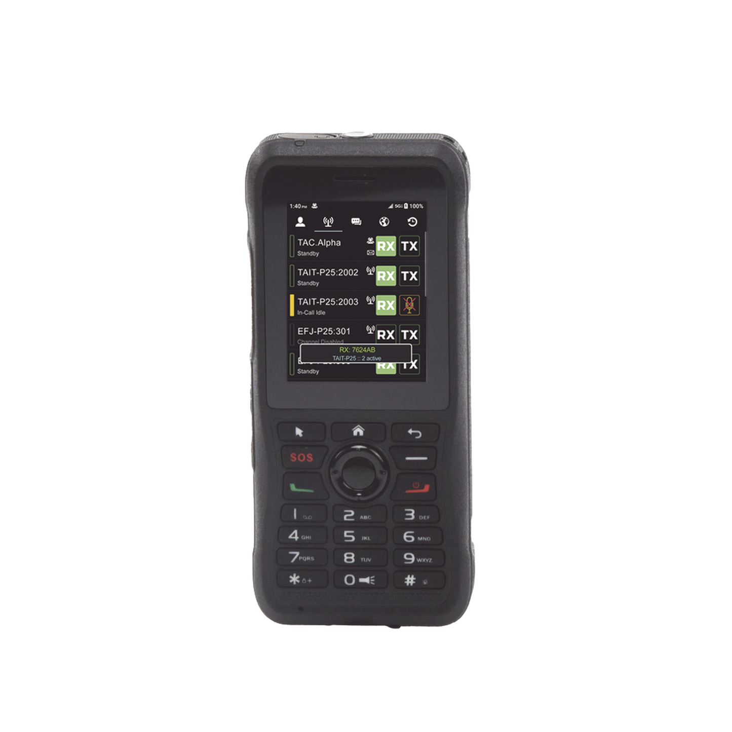 Dispositivo Android 3G/4G, Funciona como Celular, Llamadas, SMS, Compatible con NXRadio y abierto para otras plataformas PoC