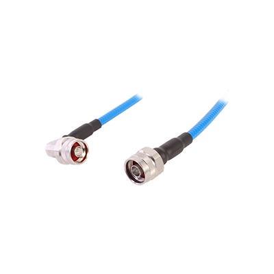 Cable flex SSP-250-LLPL (1/4" diam.) de 1m, bajo PIM (â‰¤-155 dBc), conectores N Macho a N Macho en A/R, 0-6 GHz.