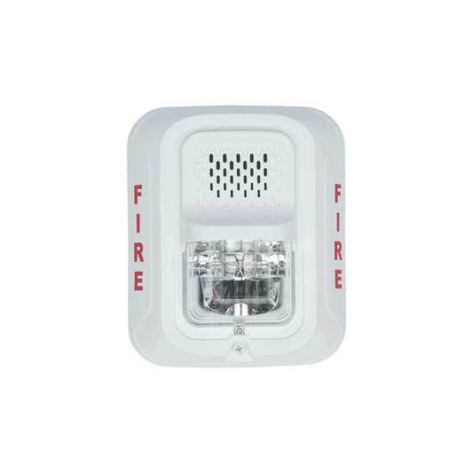 Sirena con LÃ¡mpara EstroboscÃ³pica a 2 Hilos, Montaje en Pared, Color Blanco, ConfiguraciÃ³n EstroboscÃ³pica Seleccionable, Nuevo DiseÃ±o Moderno y Elegante y Menor Consumo de Corriente