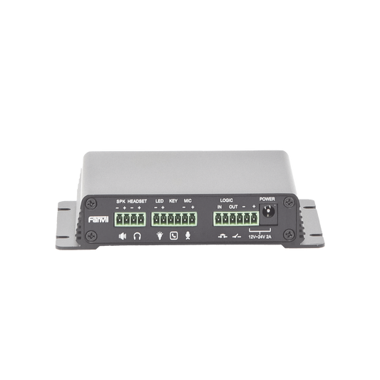 Gateway para Voceo, Paging y Video / Soporte 1 CÃ¡mara / Amplificador integrado de hasta 30 W