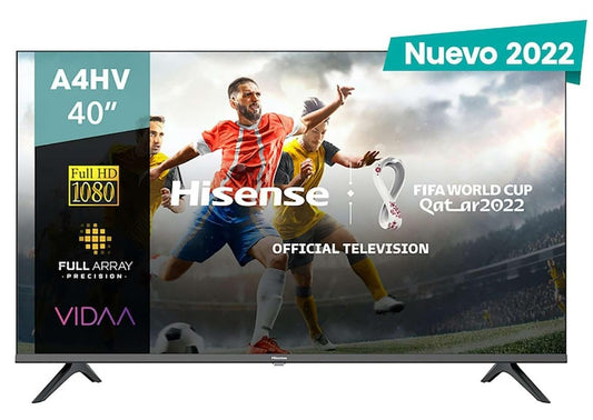 Televisor Hisense 40A4HV, 40 pulgadas, LED FHD, 1920 x 1080 Pixeles, SMART VIDAA