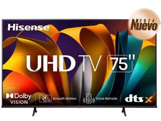 Television Hisense 75A6NV, 75 pulgadas, 4K Ultra HD, 3840 x 2160 Pixeles, VIDAA