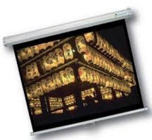 Pantalla de Proyección Multimedia Screens MSC-152, 84 pulgadas, Manual, Pared, Color blanco