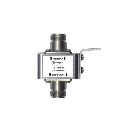 Protector Coaxial con ceja frontal, conectores N hembra